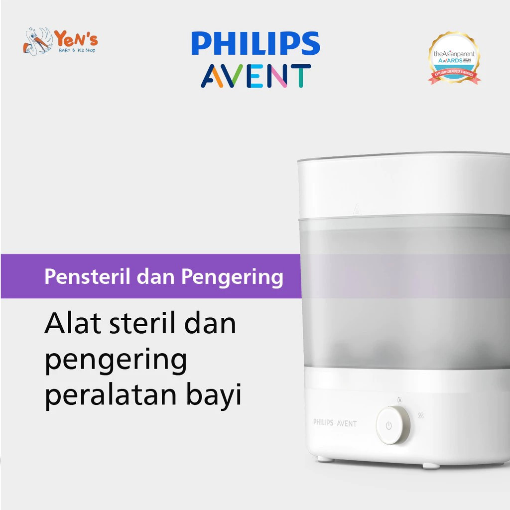 Philips Avent Sterilizer & Dryer SCF293/00 - Alat Steril & Pengering Peralatan Bayi Terbukti Hilangk