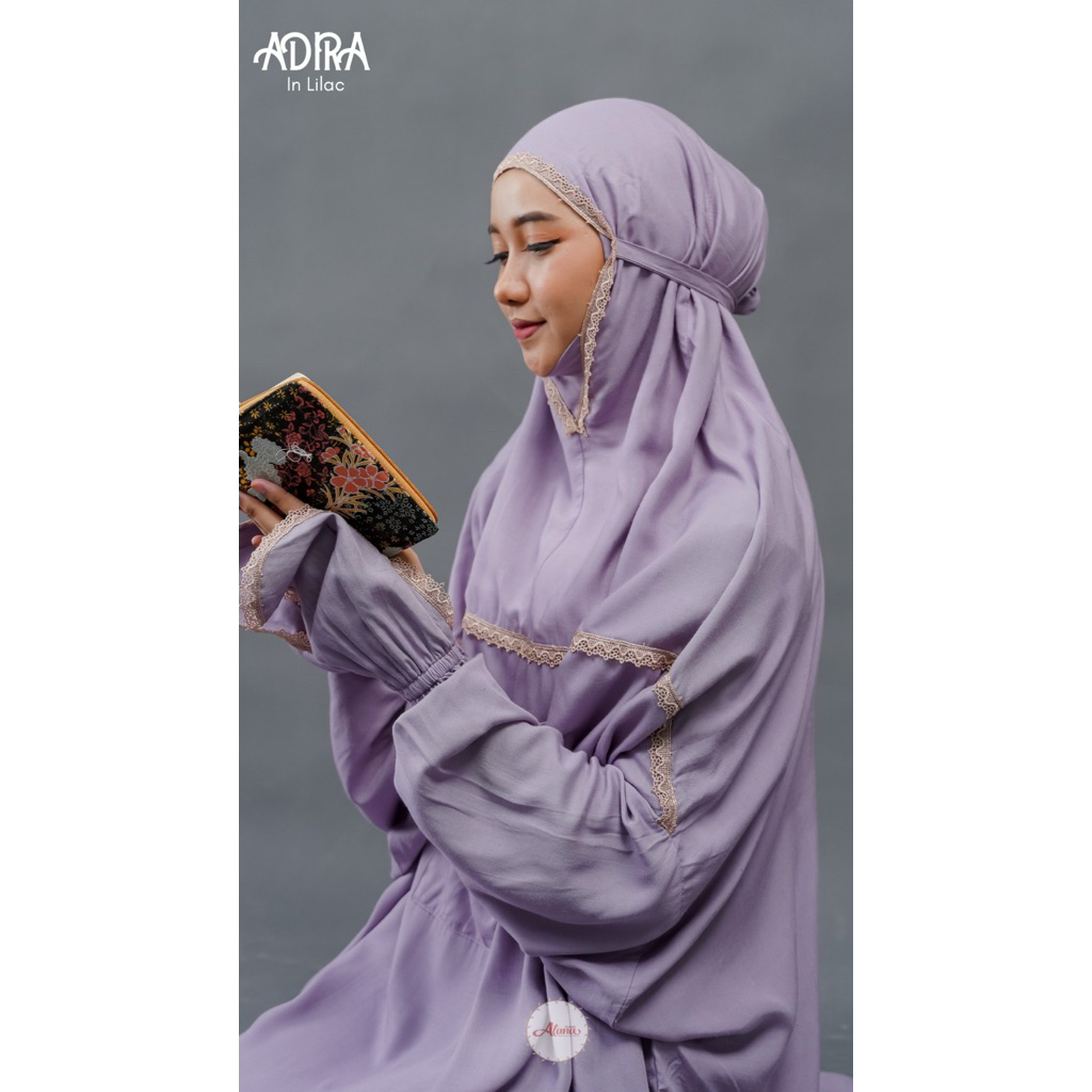 Mukena Setelan dan Terusan Hadromaut Rayon Premium Super Jumbo Adem Ori By Mukena Alana