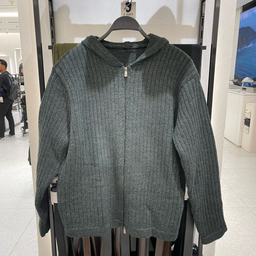 Hoodie Rajut Zipper ZARA MEN Jastip (jasa titip)