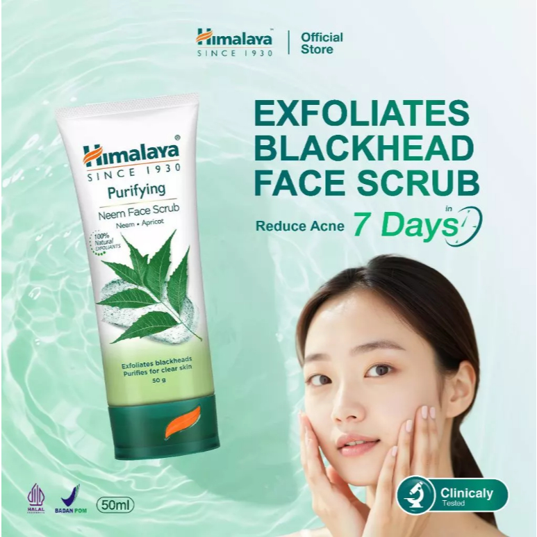 Himalaya Purifying Neem Scrub - Scrub Wajah Berminyak