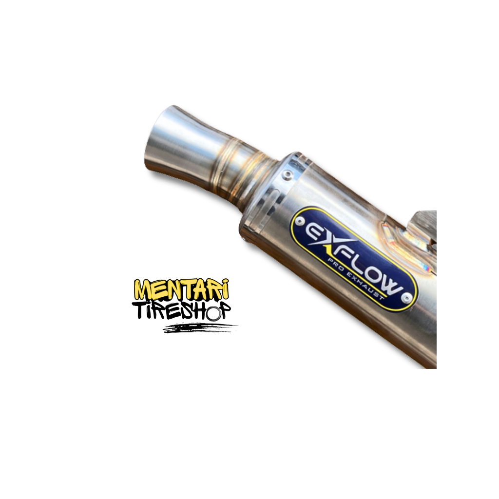 KNALPOT EXFLOW MIO 200CC DRAG KNALPOT MIO 200CC MIO SPORTY MIO SMILE 200CC ORIGINAL EXFLOW KNALPOT M