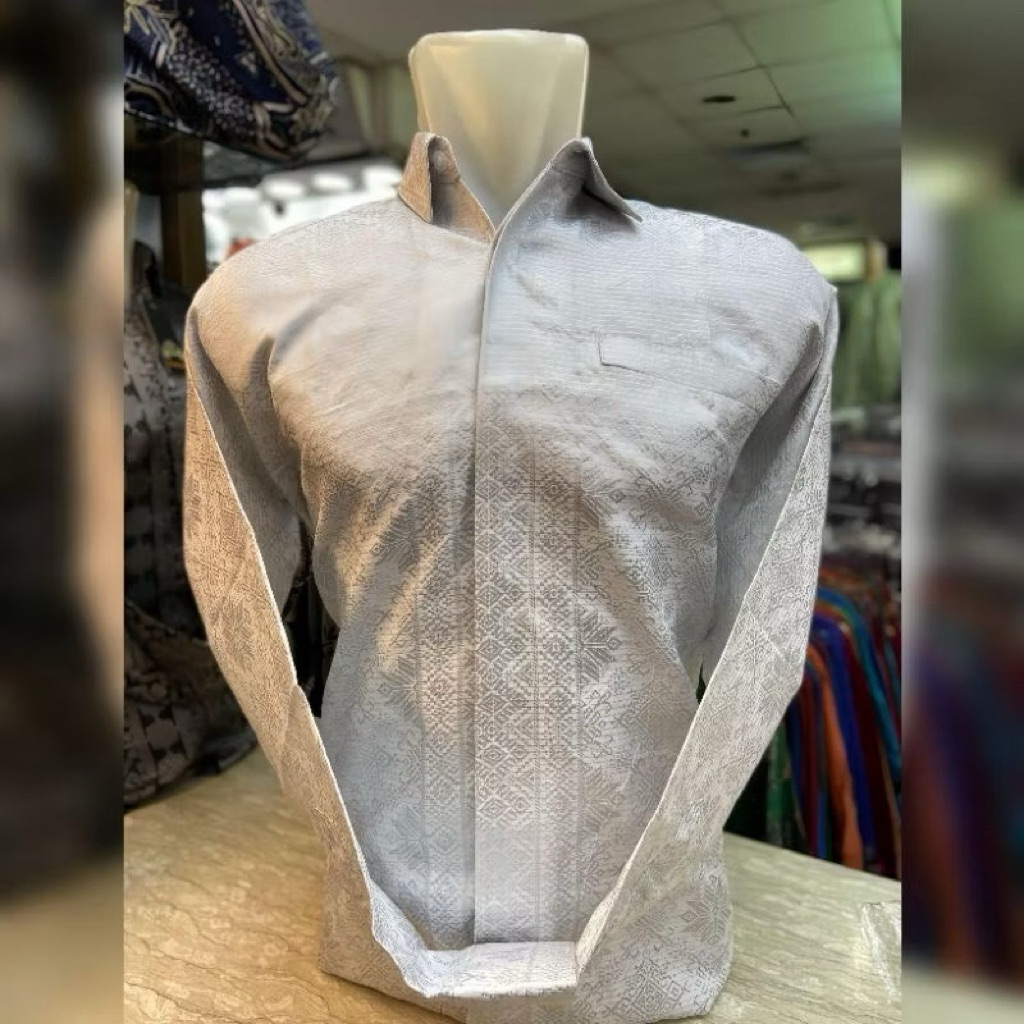 Kemeja Songket Pria//Kemeja Songket Palembang//Kemeja Songket Pasangan