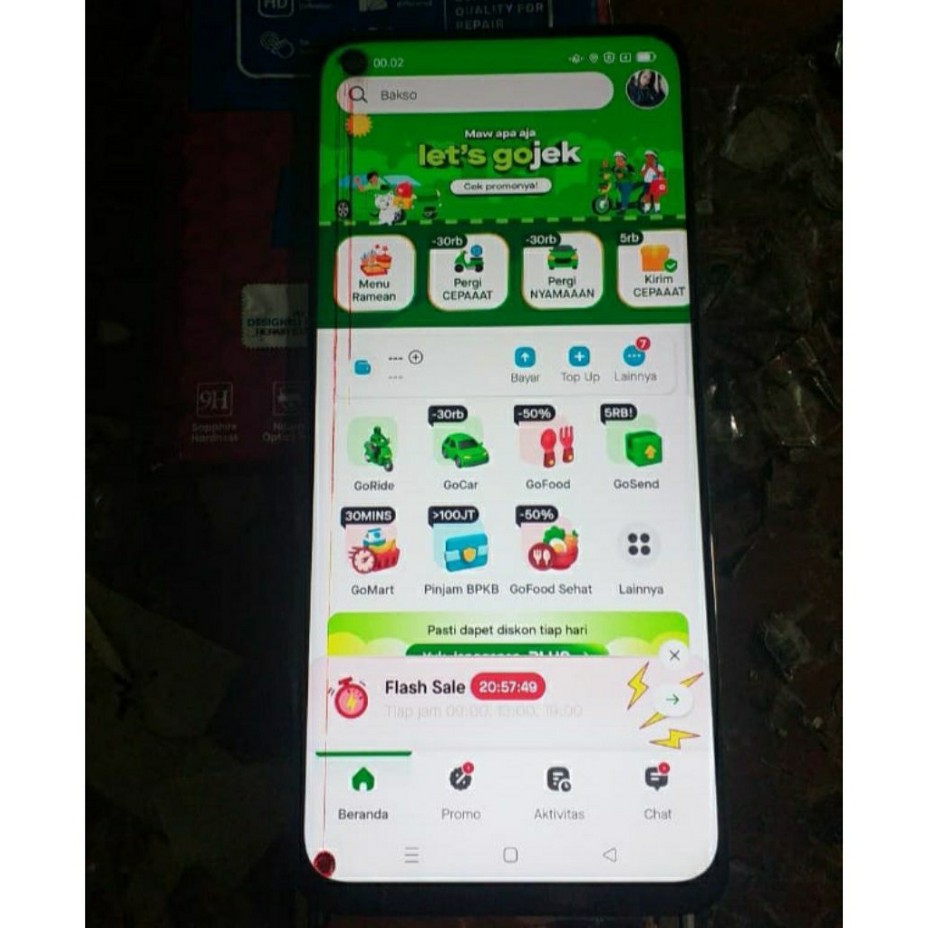 lcd oppo a92 original copotan