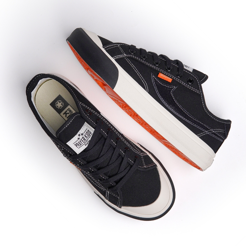 Prayer kids - Sepatu Ora Black Cream Unisex