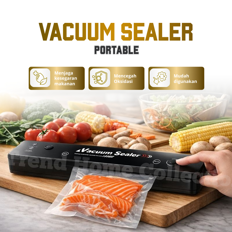 Vacuum Sealer Makanan Simple/Vacuum Sealer Elektrik Hemat & Praktis/Vacum Sealer Plastik Makanan Mod