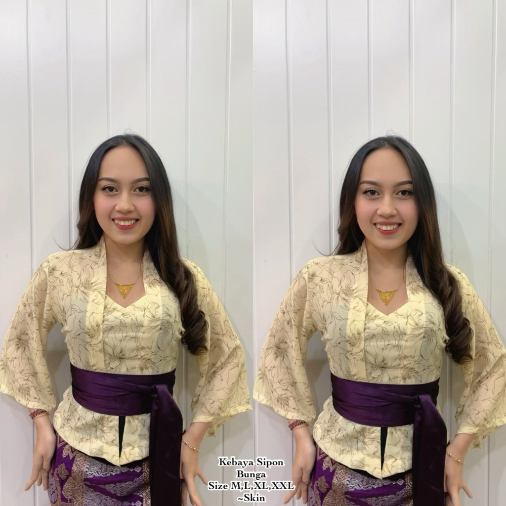 KEBAYA SIFON BUNGA MOTIF TERBARU