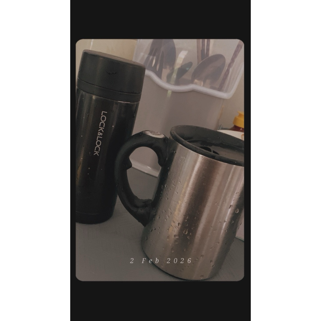 preloved tumbler lock and lock dan MUG JCO tahan panas dingin