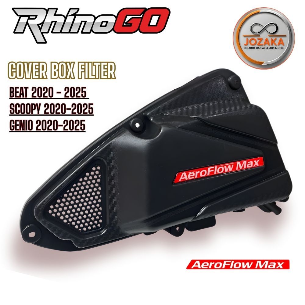 RhinoGo- Cover box filter SLIM beat scoopy genio 2020-2025  aeroflow max PNP styles racing sporty