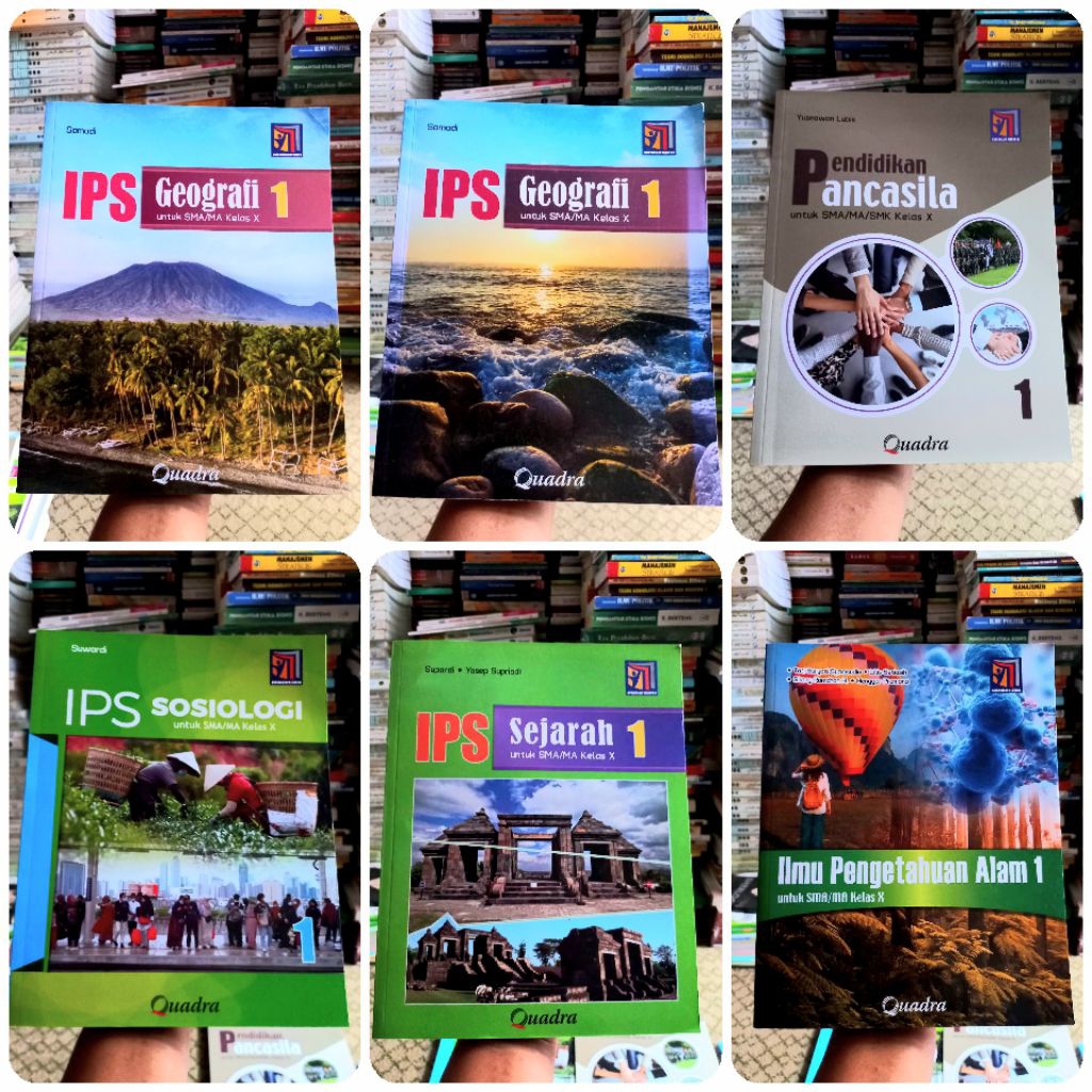 ILMU PENGETAHUAN ALAM, IPS GEOGRAFI, PENDIDIKAN PANCASILA, IPS SOSIOLOGI, IPS SEJARAH SMA MA KELAS 1