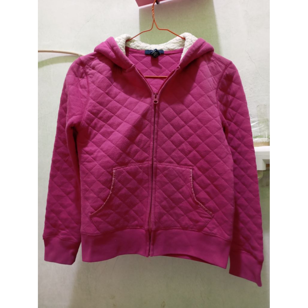 jaket gap kids anak hoodie serpa pink