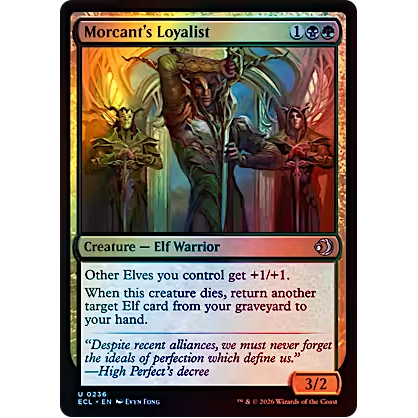 MTG Magic The Gathering Lorwyn Eclipsed Foil: Morcant's Loyalist U 0236 ECL