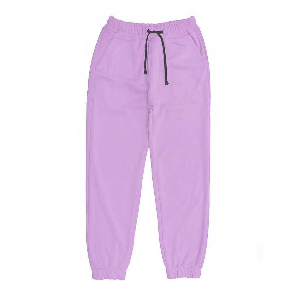 Celana Jogger Fleece Premium Tebal – Training Pria Wanita Unisex| Nyaman Adem | Lilac