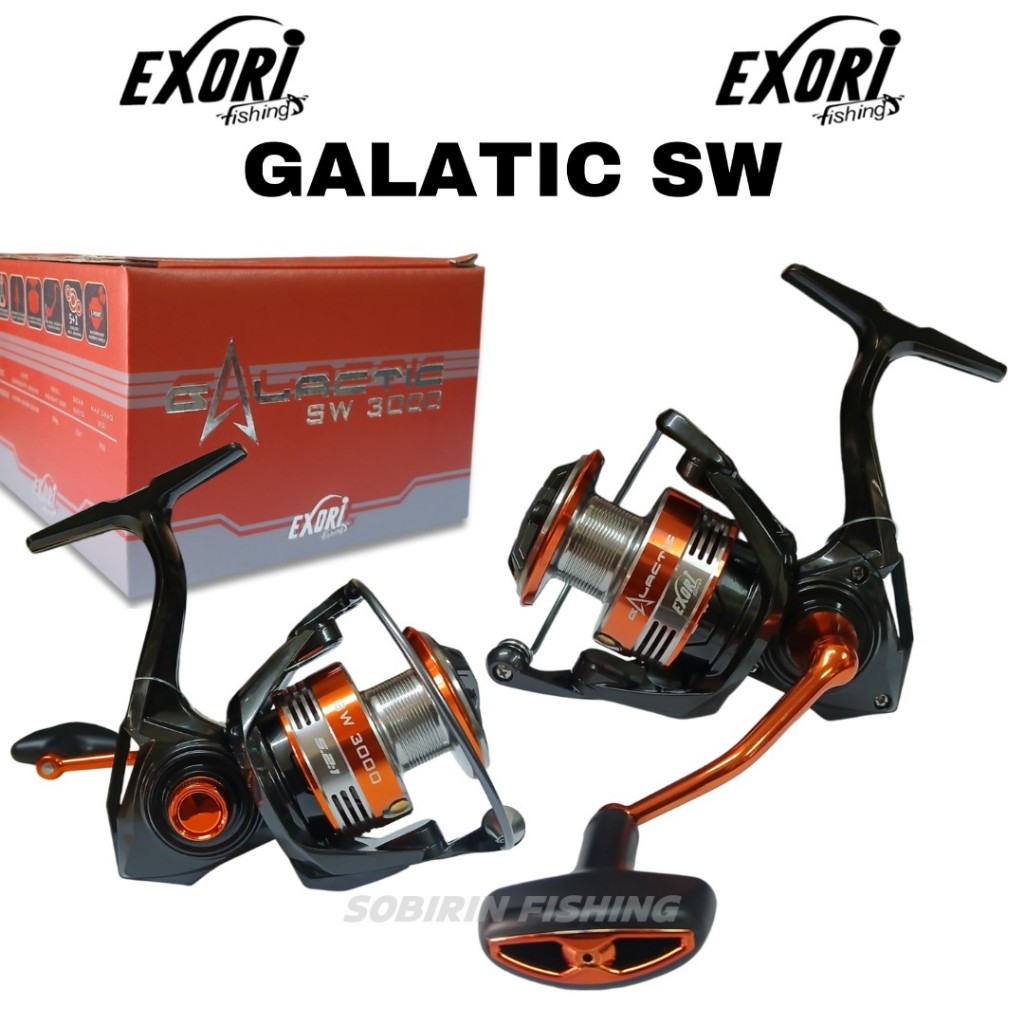 REEL EXORI GALATIC SW POWER HANDLE UKURAN 2000 - 6000 | Reel spinning exori galatic terbaru