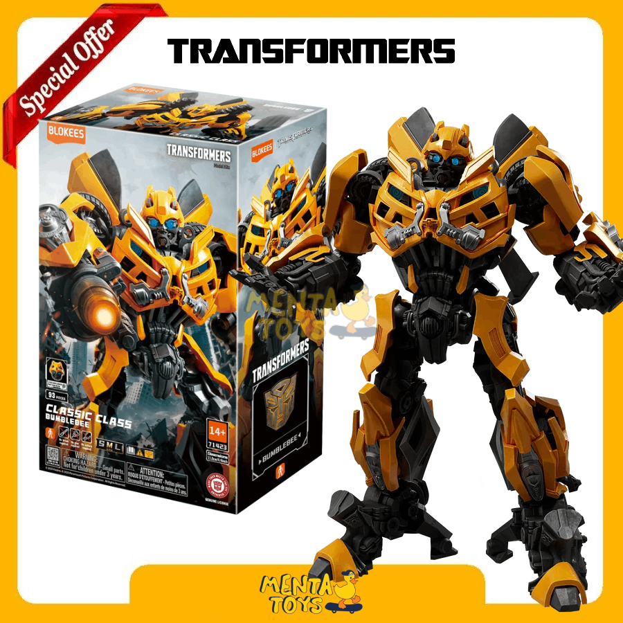 BLOKEES Transformers Action Figure - Movie 3 Bumblebee CC23 - Classic Class Wave 23 Yellow Robot