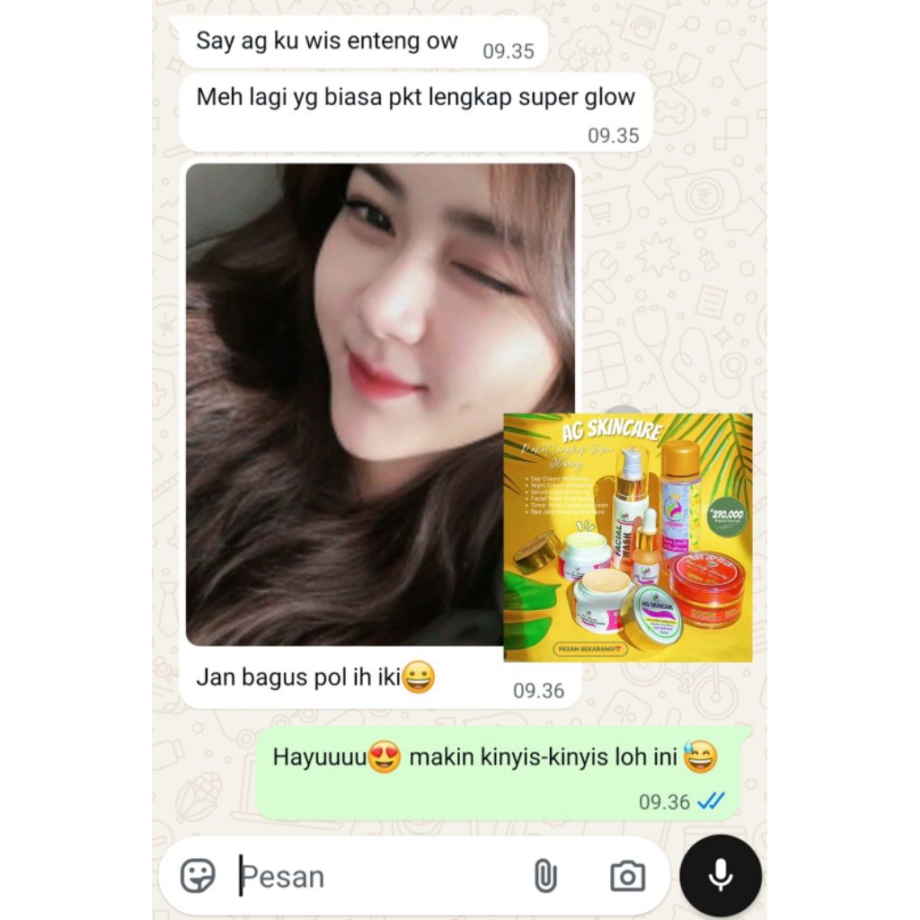 AG SKINCARE PAKET LENGKAP SUPER GLOWING TERLARIS