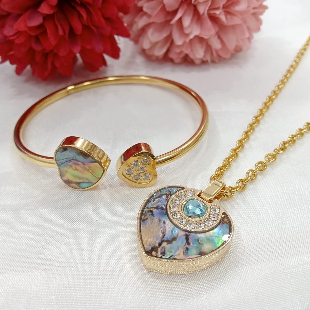 1SET KALUNG KESEHATAN QUANTUM Bio Energy - Quantum Bio Energy Gelang + Kalung +Box Sertifikat