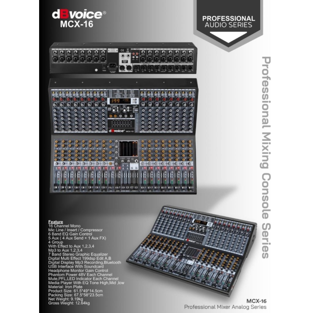 MIXER DBVOICE MCX16 MCX 16 199DSP