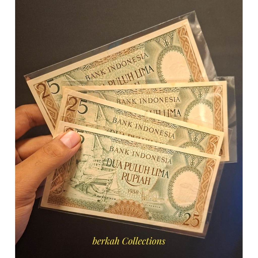 uang kuno 25 seri pekerja 1958