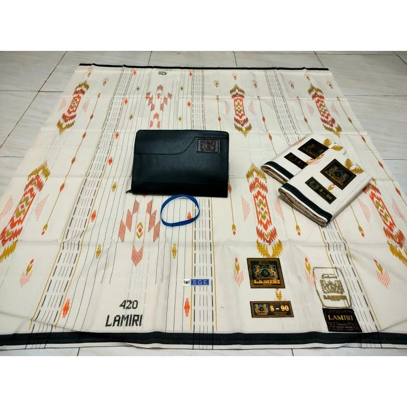 PROMO RAMADHAN  SARUNG LAMIRI 420 FULL SONGKET DOUBLE BENANG TYPE SGE SUTRA ori by LAMIRI