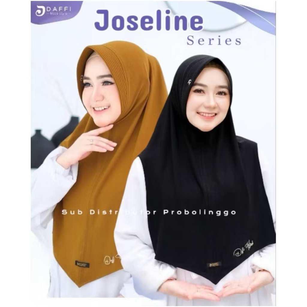 DAFFI HIJAB - COD JOSELINE DAFFI TERBARU - JERSEY HIGH TWIST BORDIR