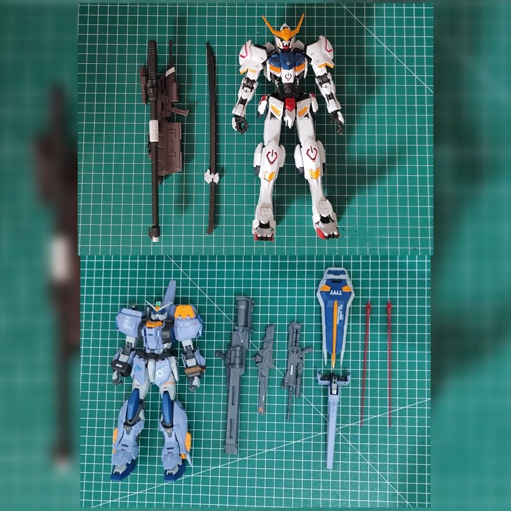 Paketan set mg barbatos + mg duel Gundam bandai