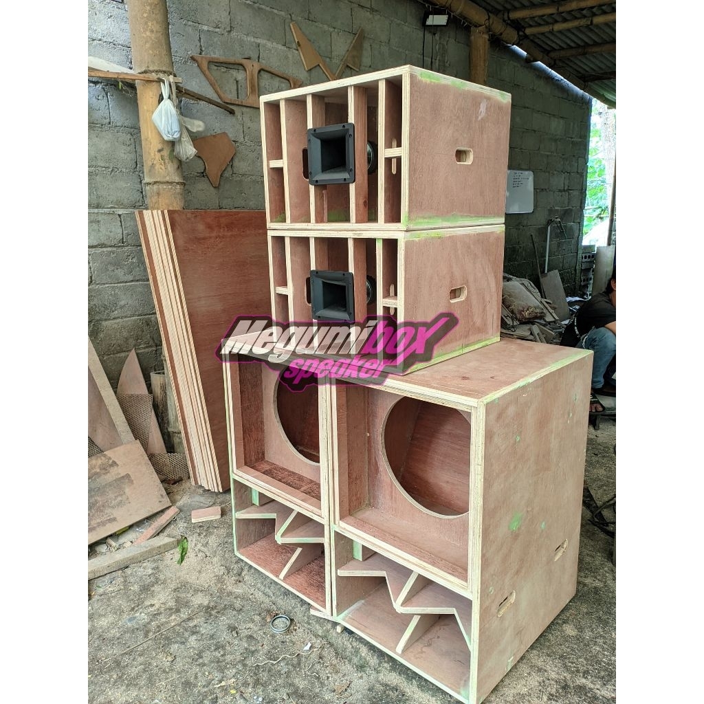 box speaker cbs 18in semi meranti 18mm