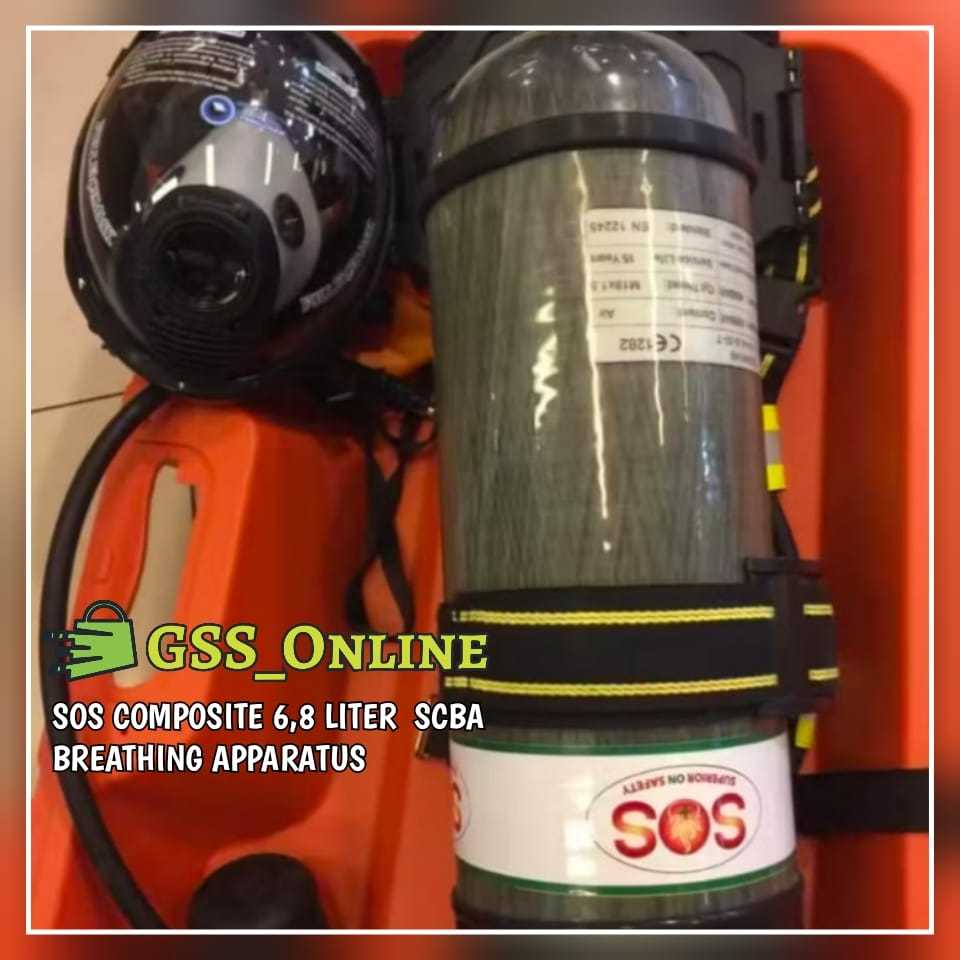 SCBA SOS Carbon 6.8 Ltr Breathing Apparatuse Composite Emergency Breathing Set