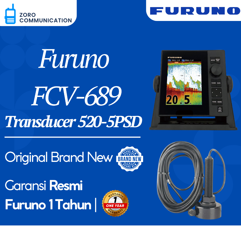 Furuno FCV-689 – FishFinder Echosounder Original Garansi Resmi 1 Tahun Fish Finder Echo Sounder Furu