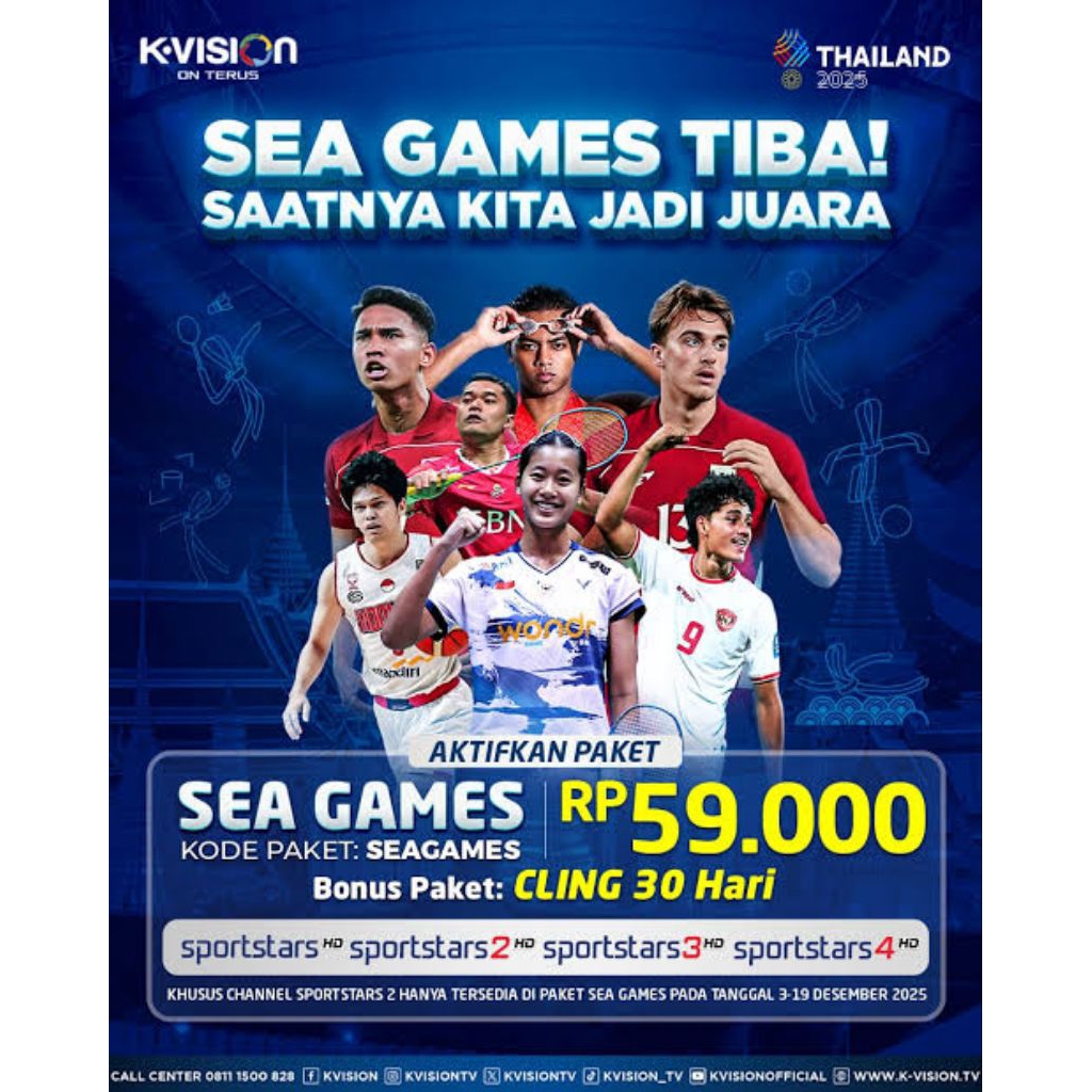 PAKET SEA GAMES K VISION PROMO TERMURAH