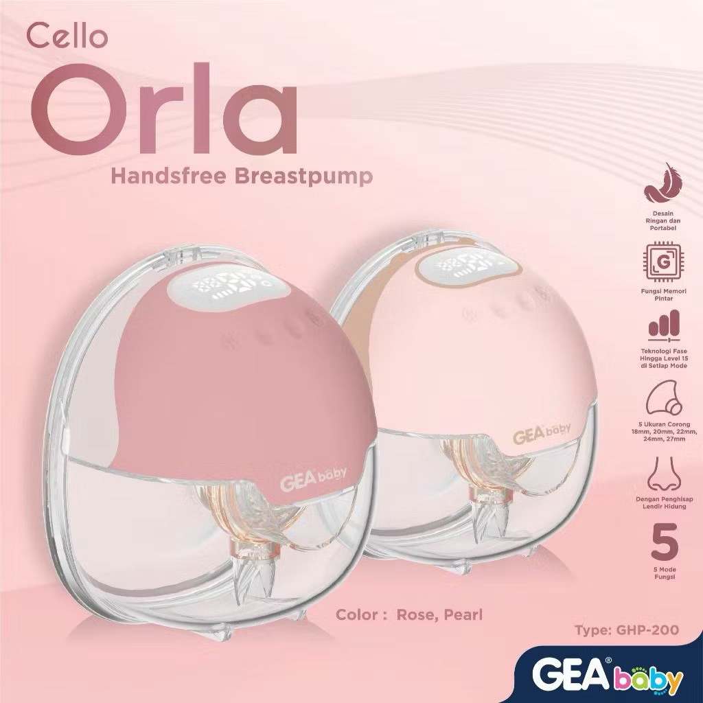 GEA BABY BREASTPUMP ORLA | HANDSFREE BREAST PUMP | ELECTRIC BREAST PUMP | POMPA ASI ELEKTRIK