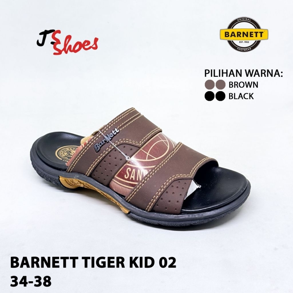 BARNETT TIGER KID 02 - SANDAL CASUAL ANAK COWOK MERK BARNETT ORIGINAL