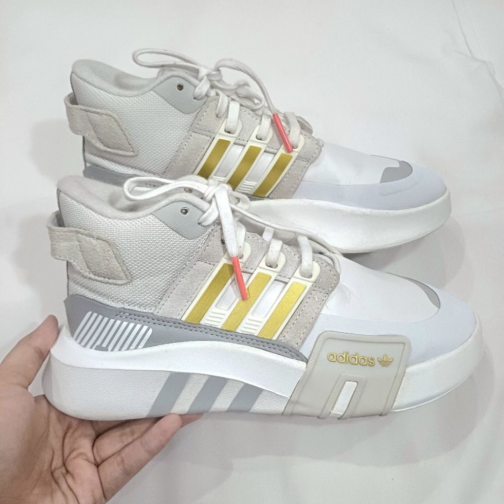 Adidas EQT Bask ADV V2 Gold Metallic Sneakers FW4254 | Sepatu Sports Basket Basketball Running Joggi