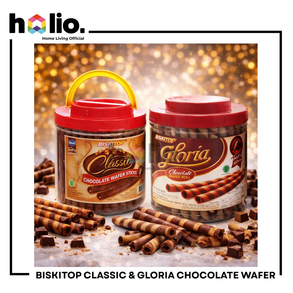 Holio Gloria Biskitop Astor Classic & Gloria 500g – Wafer Stick Favorit Keluarga