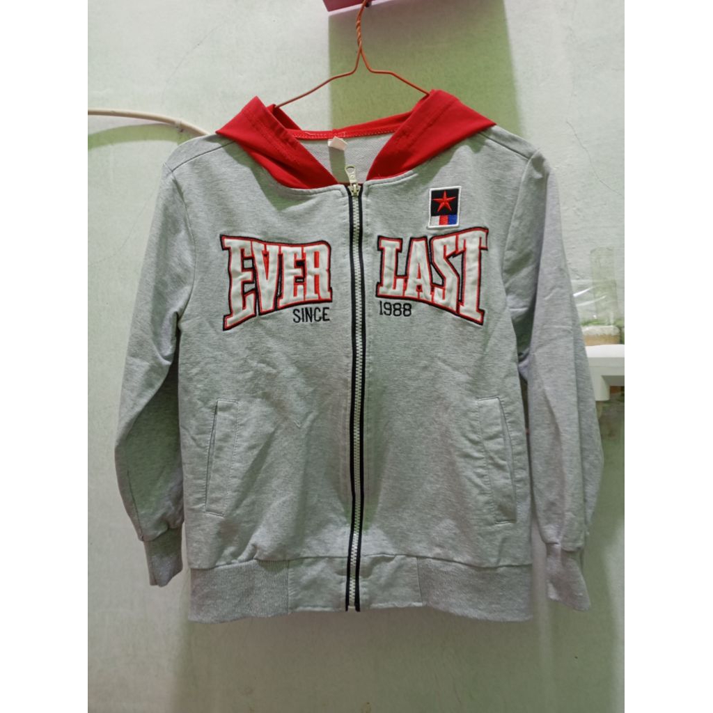 jaket hoodie anak everlast