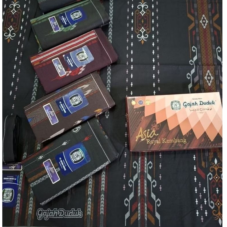 SARUNG GAJAH DUDUK ASIA ROYAL KEMBANG ORIGINAL || SARUNG GAJAH DUDUK KEMBANG PREMIUM ORIGINAL || SAR
