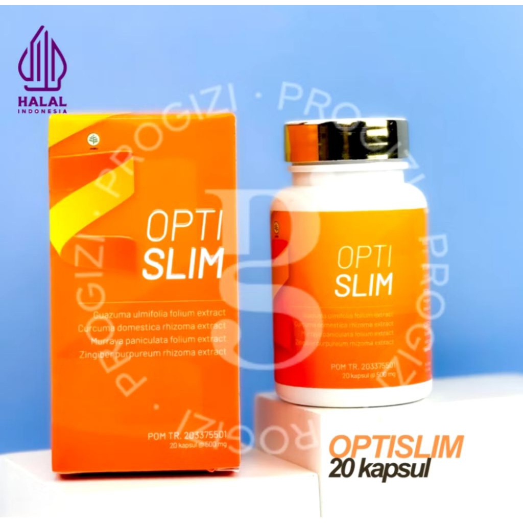 BIG PROMO Opti Slim Original Obat Penurun Berat Badan Asli Pelangsing Optislim Ampuh Isi 20 Kapsul B