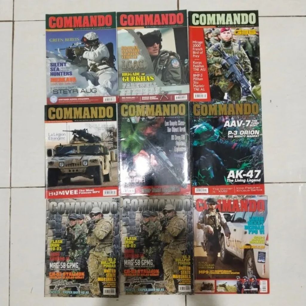 Majalah COMMANDO Original Bekass
