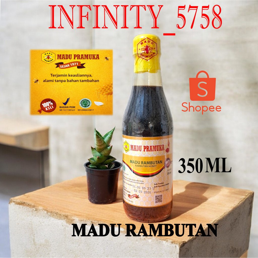 MADU PRAMUKA MADU RAMBUTAN 350 ML (MADU ASLI)