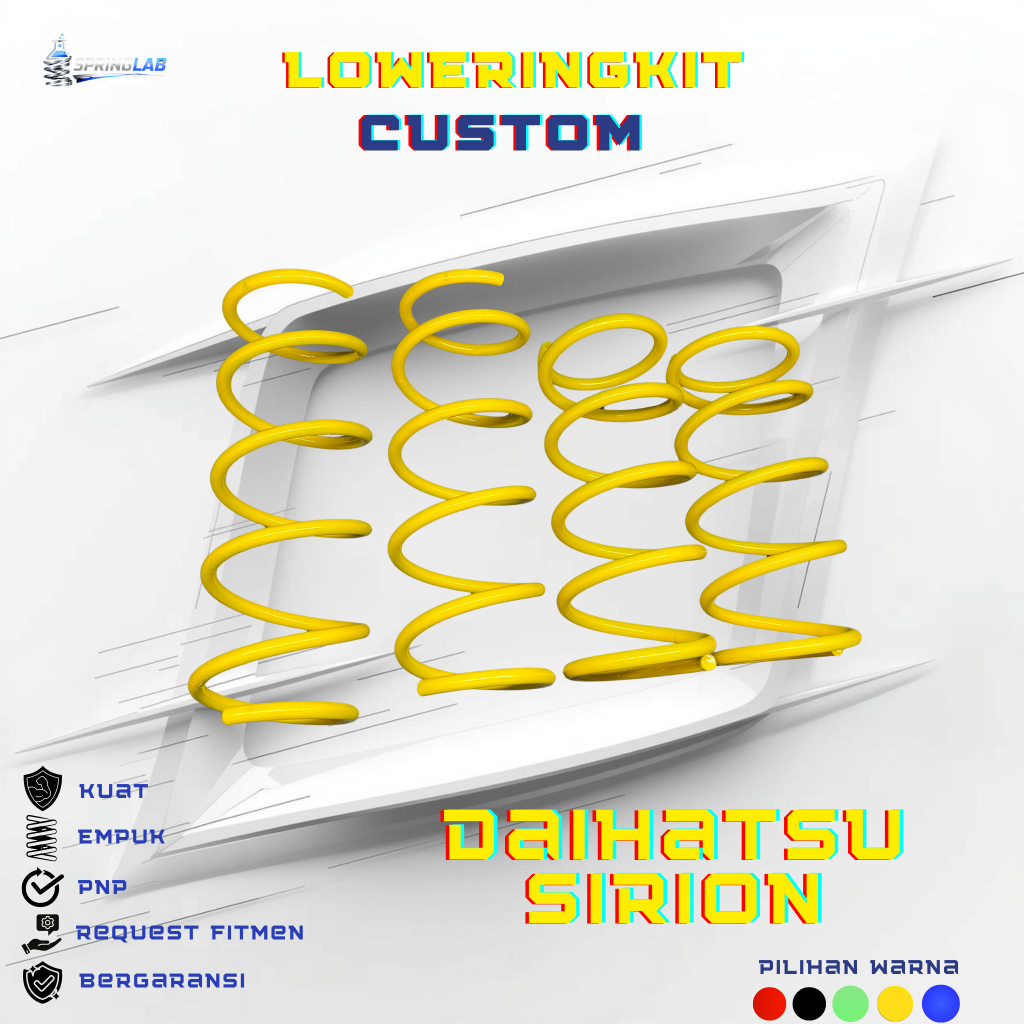 Lowering Kit / Per Ceper Mobil [PNP] DAIHATSU SIRION Depan Belakang [4 Pcs] 1 set / Per Ceper Custom
