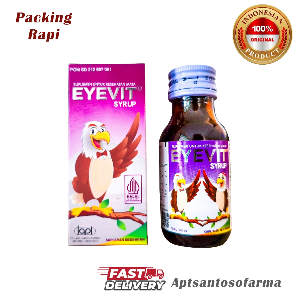 Eyevit Sirup Vitamin Mata 60ml | Vitamin Mata Anak & Dewasa