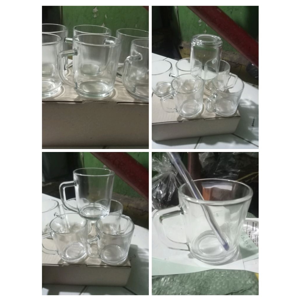 GELAS KOPI GAGANG POLOS HARGA SATU LUSIN
