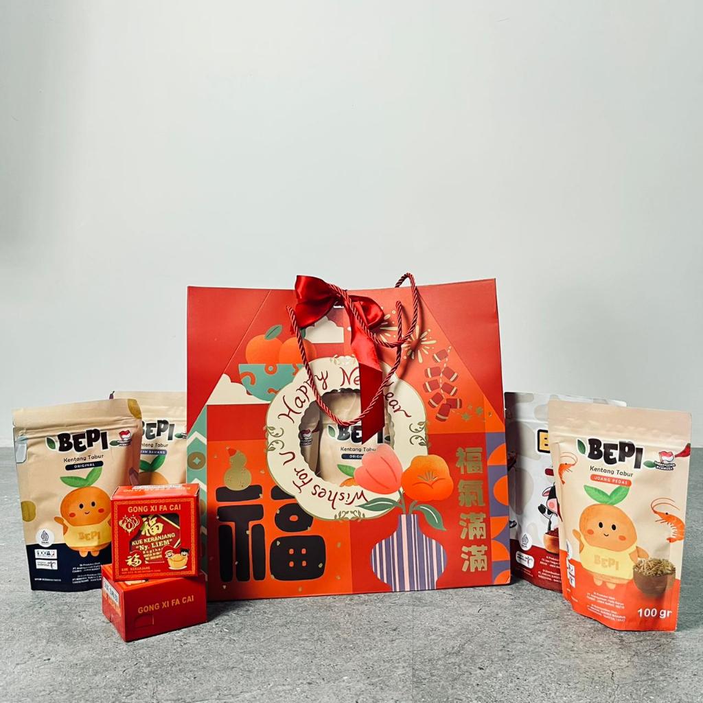 HAMPERS IMLEK BEPI 100gr || Gratis Kue Keranjang Ny Liem