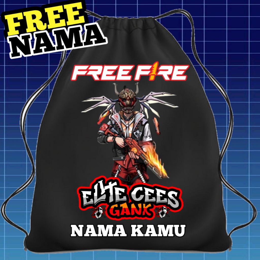 TAS SEKOLAH ANAK TAS SERUT ANAK STRINGBAG FREFIRE VERSI SG RAPPER - SG OPM - SG RAPPER SAYAP - SG SU