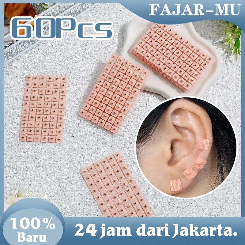 Isi60 Biji Terapi Telinga Plester Biji Akupunktur Telinga Os Koyo Pijat Telinga Akupuntur Moksibusi