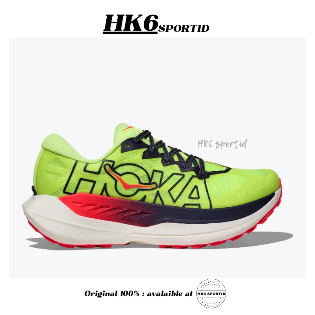 Hoka Rocket X Trail Women's Race Trail Shoes - Neon Yuzu / Neon Flame