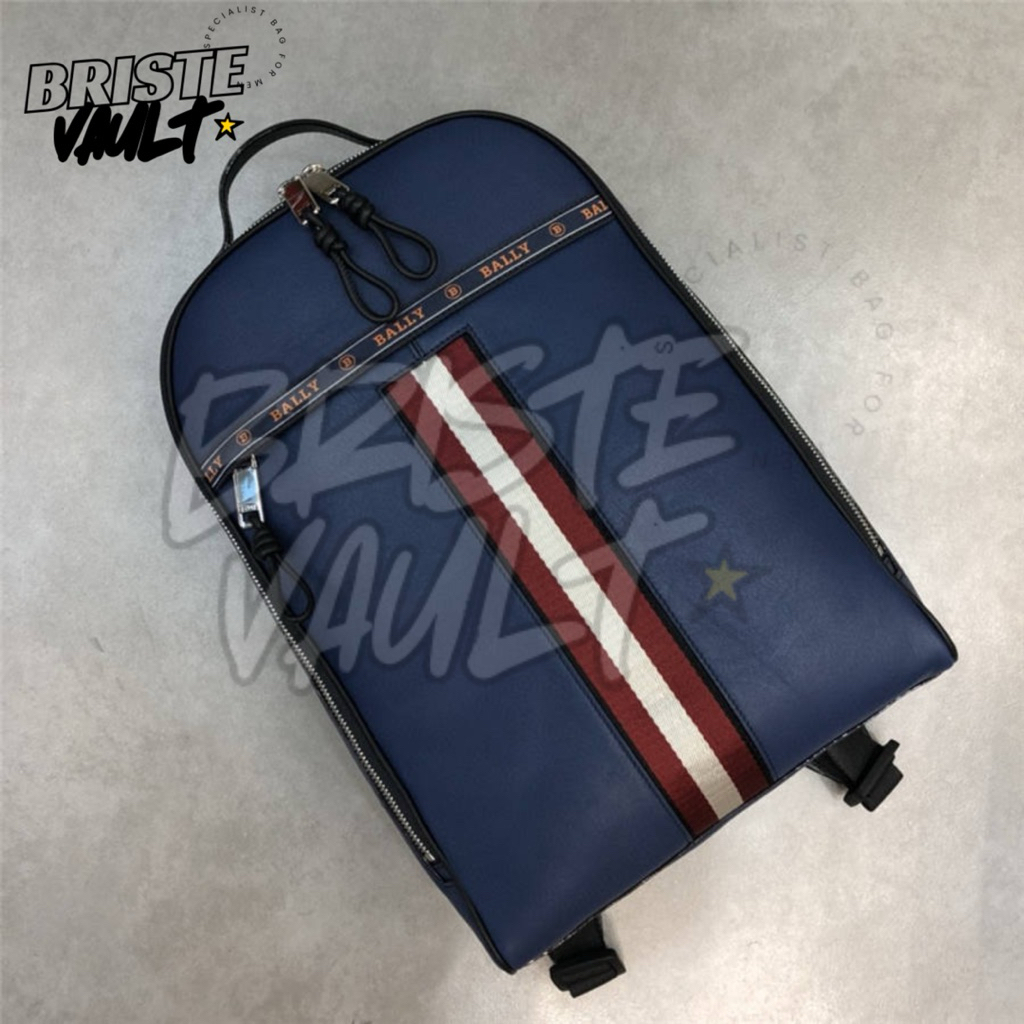 BRISTE VAULT Backpack Bally Hassel Tas Ransel Pria Muat Laptop Original