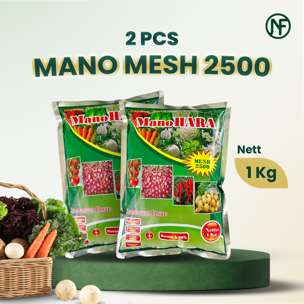 [Paket Hemat] Pupuk Kalsium Manohara MESH 2500 Anti Rontok Layu Buah dan Daun Penyubur Tanaman