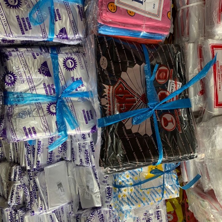 Kresek Plastik Transparan Putih Ungu Hitam Merah Ukuran 15 - 24 - 28 | Kresek Warna | Kresek Hitam |