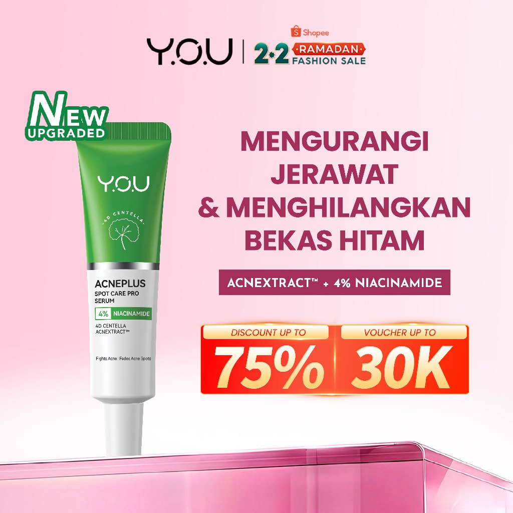 [RESTOCK] YOU AcnePlus Spot Care Pro Serum Obat Totol Jerawat B5 Barrier Moisturizer Gel Obat Bekas 