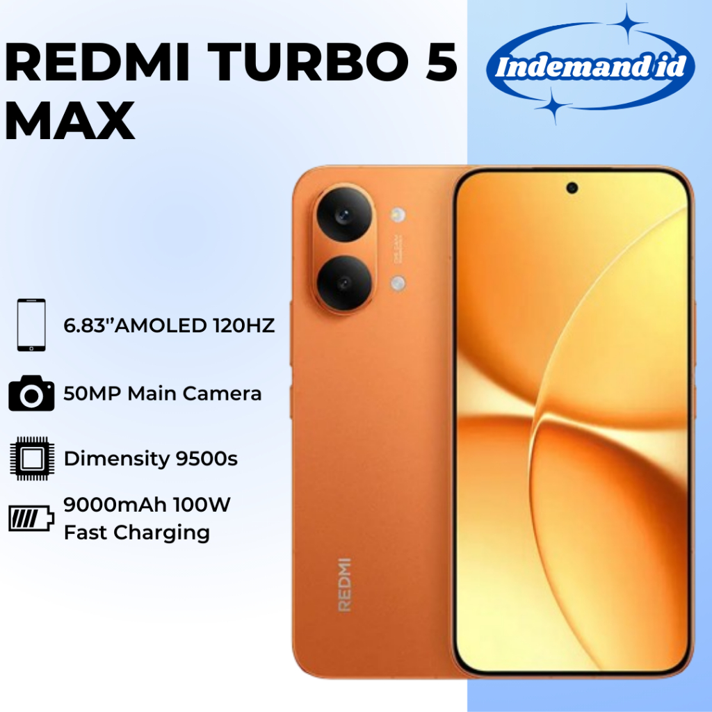 Redmi Turbo 5 Max 5G 6.83''AMOLED 120HZ Dimensity 9500s 9000mAh 100W 50MP